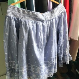 Crown & Ivy shoulder blouse